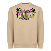 Hot Girl Summer With Palms Heavyweight Sweatshirt | Teevron