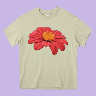 Del Sol Sunflower Heavy Core Tee Designed By Lillyallendesigns