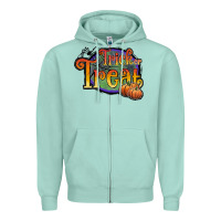 Seafoam trick or treat white Zipper Hoodie - JahusDesignShop