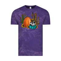 Cloud Purple sunflower cactus pumpkin fall Vintage Tee - RanaPortraitStore