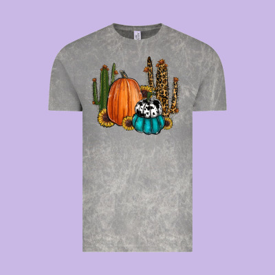 Sunflower Cactus Pumpkin Fall Vintage Tee Designed By Ranaportraitstore
