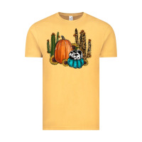 Vintage Mustard sunflower cactus pumpkin fall Vintage Tee - RanaPortraitStore