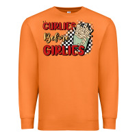 Carrot curlies before girlies Premium Sweatshirt - MaliasSmallBusiness