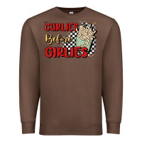 Chestnut curlies before girlies Premium Sweatshirt - MaliasSmallBusiness