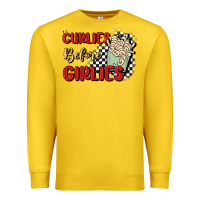 Lemon curlies before girlies Premium Sweatshirt - MaliasSmallBusiness