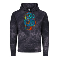 Cloud Black blue dragon Vintage Hoodie - RanaPortraitStore