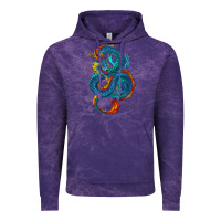 Cloud Purple blue dragon Vintage Hoodie - RanaPortraitStore