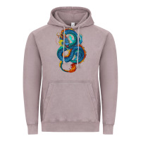 Vintage Zinc blue dragon Vintage Hoodie - RanaPortraitStore
