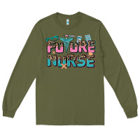 Army Green future nurse Long Sleeve Tee - AdoDesignShop
