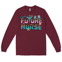 Burgundy future nurse Long Sleeve Tee - AdoDesignShop