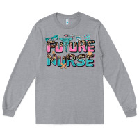 Heather Grey future nurse Long Sleeve Tee - AdoDesignShop