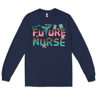 Navy future nurse Long Sleeve Tee - AdoDesignShop