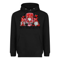 Black happy valentine's day Heavyweight Hoodie - MaliasSmallBusiness