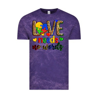 Cloud Purple love needs no words Vintage Tee - Zillion Design Studio