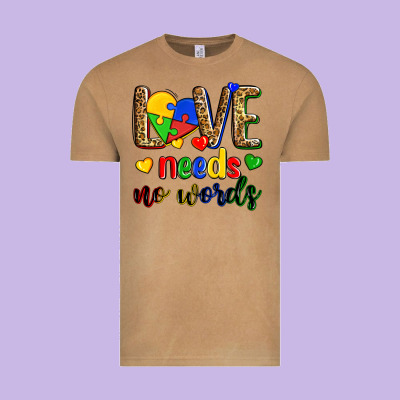 Love Needs No Words Vintage Tee Designed By Zillion Design Studio