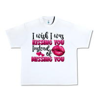 White i wish i was kissing you instead of missing you Urban Heavy Tee - FaDigitalArtStudio