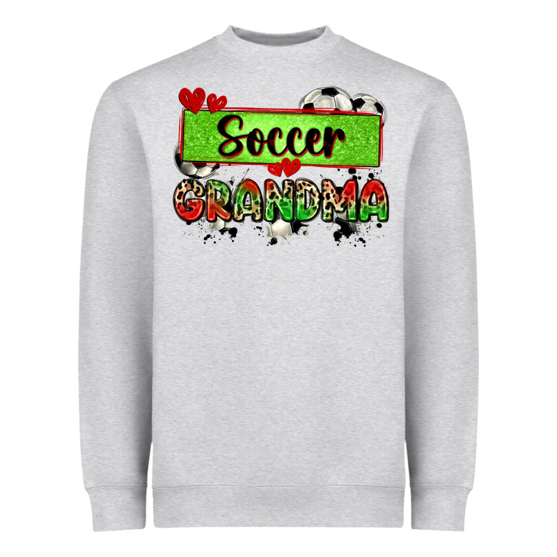 Soccer Grandma With Leopard Heavyweight Sweatshirt by Zillion Design Studio | Teevron