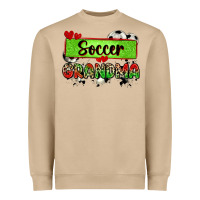 Mushroom soccer grandma with leopard Heavyweight Sweatshirt - Zillion Design Studio
