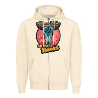 Sandshell blame it all on my roots black Zipper Hoodie - JahusDesignShop