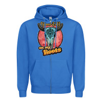 True Royal blame it all on my roots black Zipper Hoodie - JahusDesignShop