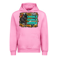 Fuchsia Pink gobble gobble gobble Urban Hoodie - RanaPortraitStore