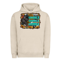 Pigment French Oak gobble gobble gobble Urban Hoodie - RanaPortraitStore