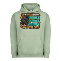Pigment Oil Green gobble gobble gobble Urban Hoodie - RanaPortraitStore