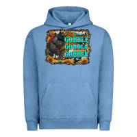 Pigment Pebble Blue gobble gobble gobble Urban Hoodie - RanaPortraitStore