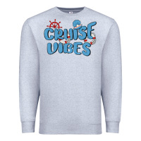 Heather Grey cruise vibes Premium Sweatshirt - MaliasSmallBusiness