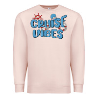 Pale Pink cruise vibes Premium Sweatshirt - MaliasSmallBusiness