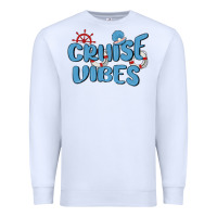 White cruise vibes Premium Sweatshirt - MaliasSmallBusiness