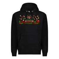 Black just a girl who loves christmas libbey glass Premium Hoodie - BundleAndBundleShop