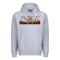 Heather Grey just a girl who loves christmas libbey glass Premium Hoodie - BundleAndBundleShop