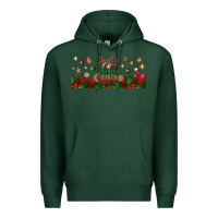 Sports Green just a girl who loves christmas libbey glass Premium Hoodie - BundleAndBundleShop