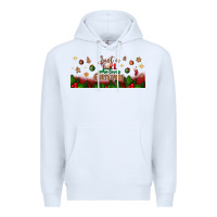 White just a girl who loves christmas libbey glass Premium Hoodie - BundleAndBundleShop