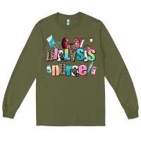 Army Green dialysis nurse Long Sleeve Tee - AdoDesignShop