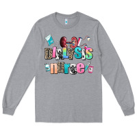 Heather Grey dialysis nurse Long Sleeve Tee - AdoDesignShop