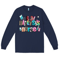 Navy dialysis nurse Long Sleeve Tee - AdoDesignShop