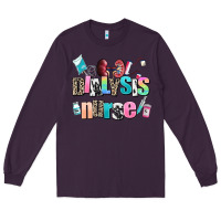 Plum dialysis nurse Long Sleeve Tee - AdoDesignShop