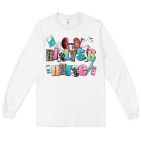 White dialysis nurse Long Sleeve Tee - AdoDesignShop