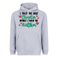 Heather Grey capter author Heavyweight Hoodie - MaliasSmallBusiness