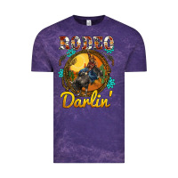 Cloud Purple western rodeo darlin' sunset sunflowers weapon Vintage Tee - BarkalooDesign