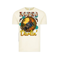 Vintage Arctic western rodeo darlin' sunset sunflowers weapon Vintage Tee - BarkalooDesign