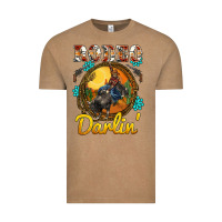 Western Rodeo Darlin' Sunset Sunflowers Weapon Vintage Tee | Teevron
