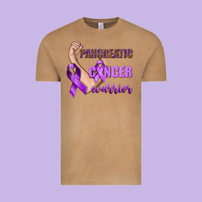 Pancreatic Cancer Warrior Vintage Tee Designed By Texasbilliewilder