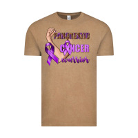 Vintage Coffee Pancreatic Cancer Warrior Vintage Tee - texasbilliewilder