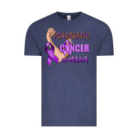 Vintage Denim Pancreatic Cancer Warrior Vintage Tee - texasbilliewilder