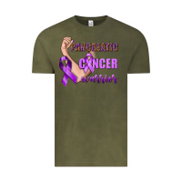 Vintage Olive Pancreatic Cancer Warrior Vintage Tee - texasbilliewilder