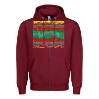 Burgundy fiesta Zipper Hoodie - Artiststas