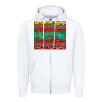 White fiesta Zipper Hoodie - Artiststas